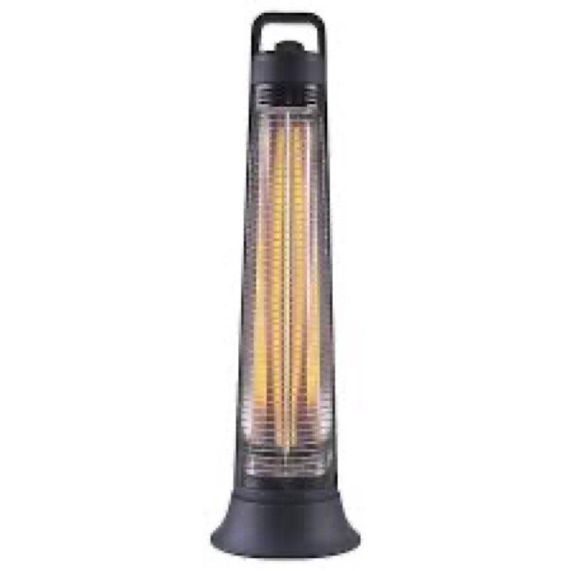 Outdoor Patio Heater, 1200W, 3S Instant Heating, Portable Infrared Heater with 60°Oscillating, 180min Timer, Tip-over & Overheat Protection, Super Quiet Electric Heater for Indoor Outdoor Use, Onyx