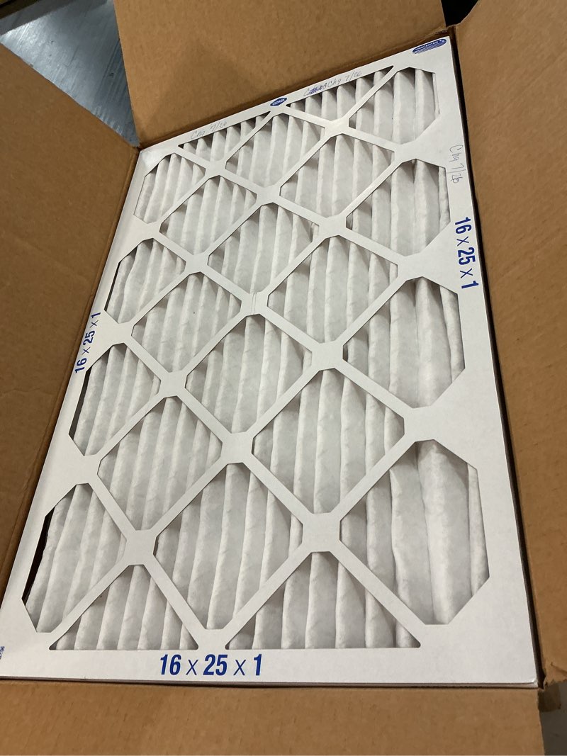 Condition photo showing Good Condition for clorox 14x25x1 air filter, merv 13 pleated hvac ac furnace air filters for allergies, pet dander, smoke and more, mpr 1500 & fpr 10 – pack of 4 merv 13 elite