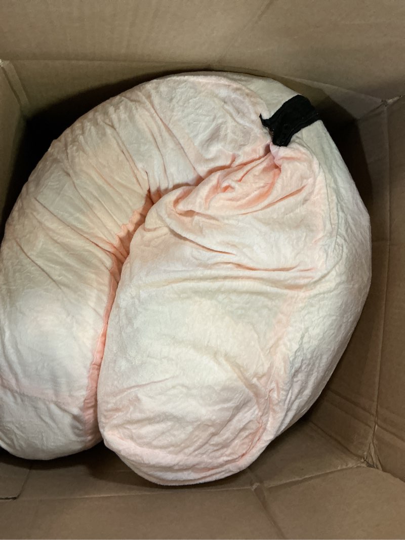 Condition photo showing Good Condition for Pregnancy Pillows for Sleeping, 45.3 Inch Pregnancy Massage Pillow Full Body Pillow with Removable Cover - Support for Back, Legs, Belly, HIPS for Pregnant Women(Pink)