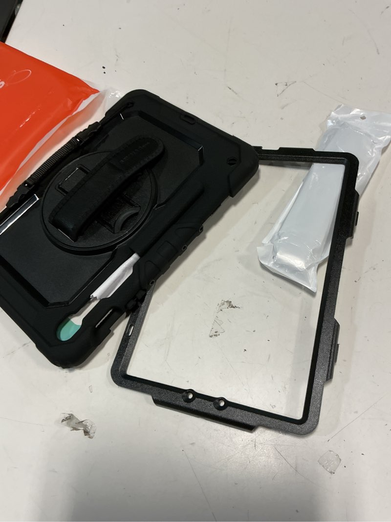 Condition photo showing Good Condition for seymac stock case for samsung galaxy tab s10 lite / s10 fe / s9 fe 5g / s9 tablet case 10.9''/ 11'' protective with screen protector, pen holder, 360 rotate stand, hand strap, shoulder strap, black1 10.9 inch - tab s10 lite/ s10 fe/ s9 fe/ s9 black1