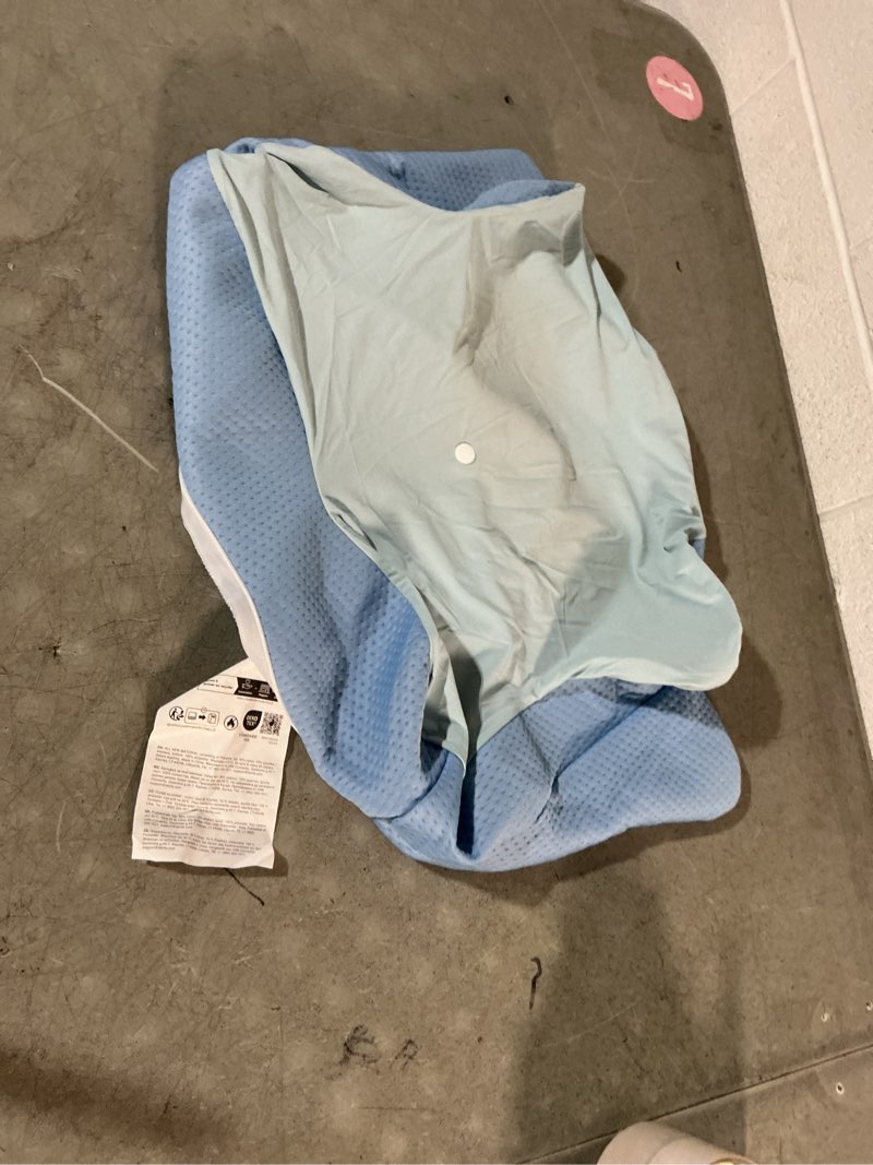 Condition photo showing As Is for derila ergo pillowcase cervical neck pillow for sleeping pillow case contour memory foam pillows for back, side sleeper (pillowcase - 21.25 x 14.17 x 4.72 in) pillow case only