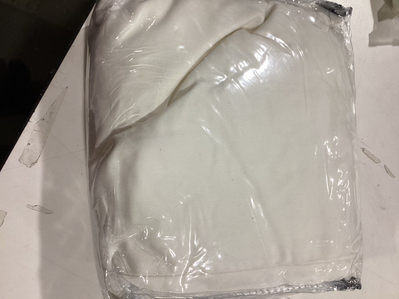 Condition photo showing As Is for Pleated Bed Skirt King Size, 16" Drop with Platform Design for Secure Fit, Split Corners, Wrinkle-Re