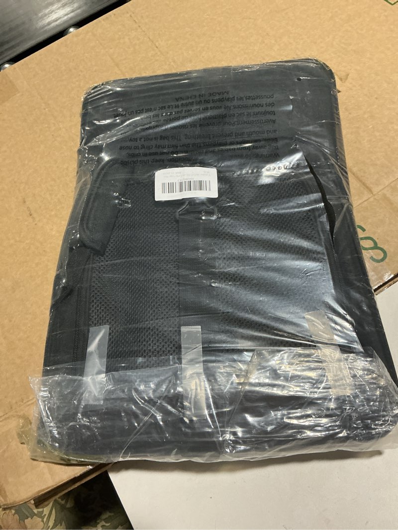 Condition photo showing Good Condition for Henkelion Large Soft Sided Cat and Pet Carrier for Cats and Puppies up to 25Lbs - Collapsible, Waterproof Travel Carrier - Black 20.0"L x 13.0"W x 13.0"H Black