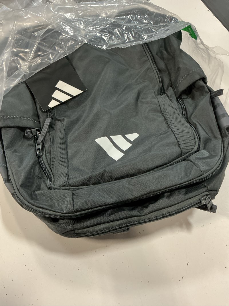 Condition photo showing New/Like New for adidas stadium 3 soccer backpack with ball pocket, 36l dark grey osfa