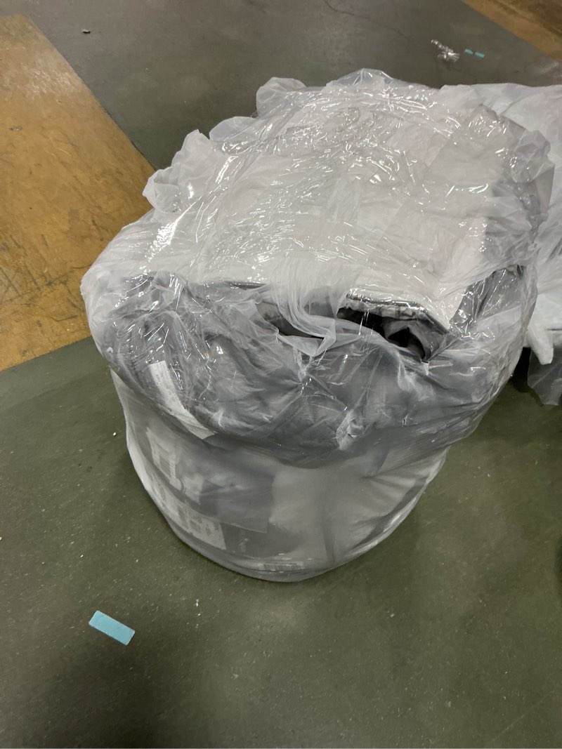 Condition photo showing Good Condition for Madison Park Heritage Comforter Quilt Combo Set - Modern Luxury Design, All Season Down Alternative Bedding, Matching Shams, Decorative Pillows, King/Cal King(104"x92"), Color Block Grey 8 Piece King/Cal King Heritage Color Block Grey