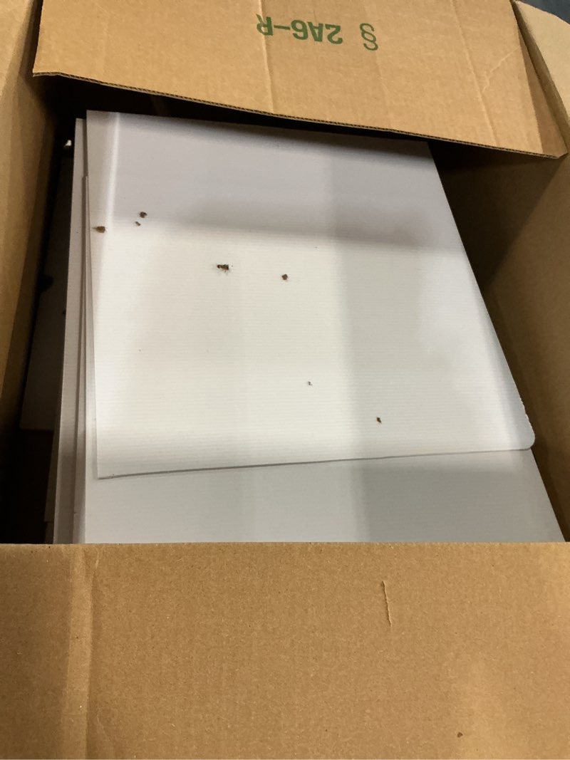 Condition photo showing As Is for 24 Pack Privacy Shields for Student Desks, Privacy folders for Student Testing Desk dividers- Includes Extra Labels White 24 Pack