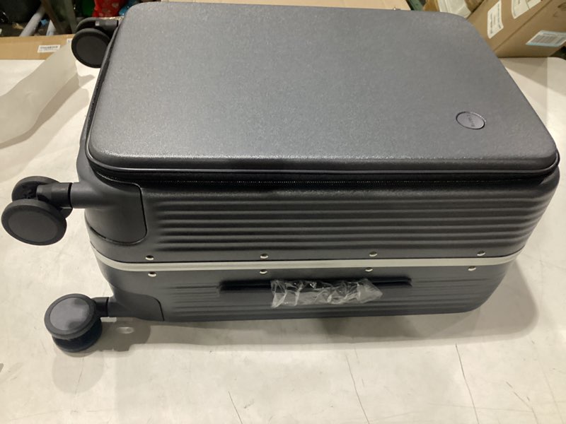 Condition photo showing Good Condition for mixi carry on luggage with cup phone holder and charger hard shell suitcases with spinner wheels,20 inch rock gray rock gray 20-inch