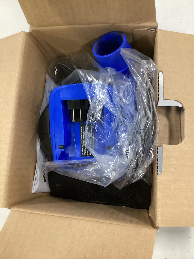 Condition photo showing As Is for kobalt 24 volts brushless variable orbital cordless sander with dust management (battery not included)