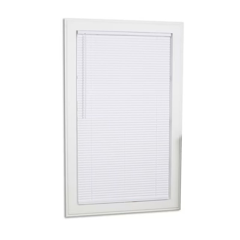 Project Source Room Darkening Cordless White Mini Blinds