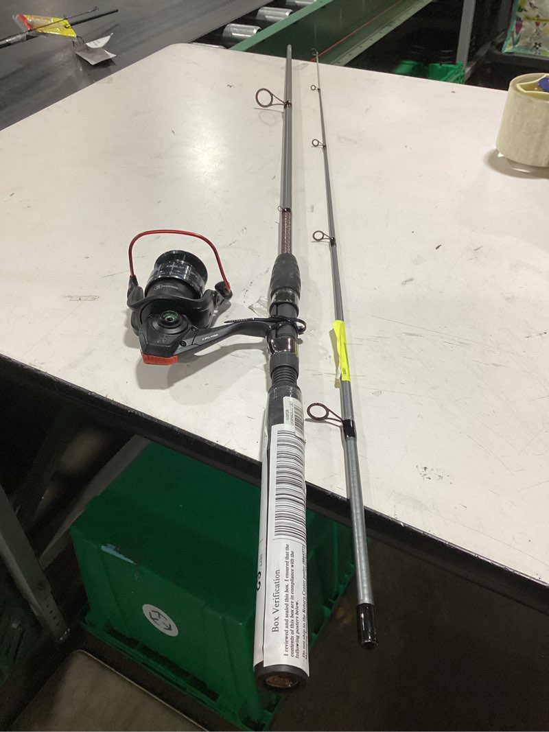 Condition photo showing As Is for ugly stik 6’6” ugly tuff fishing rod and reel spinning combo medium