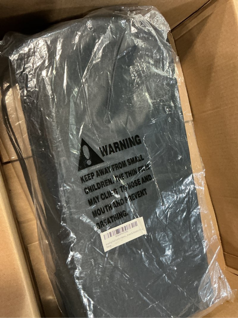 Condition photo showing Good Condition for kneeling pad comfort memory foam - extra thick knee cushion floor sitting for work, mechanics, construction, gardening, yoga, bath kneeler for baby bath -provide support for knees & elevation (gray)