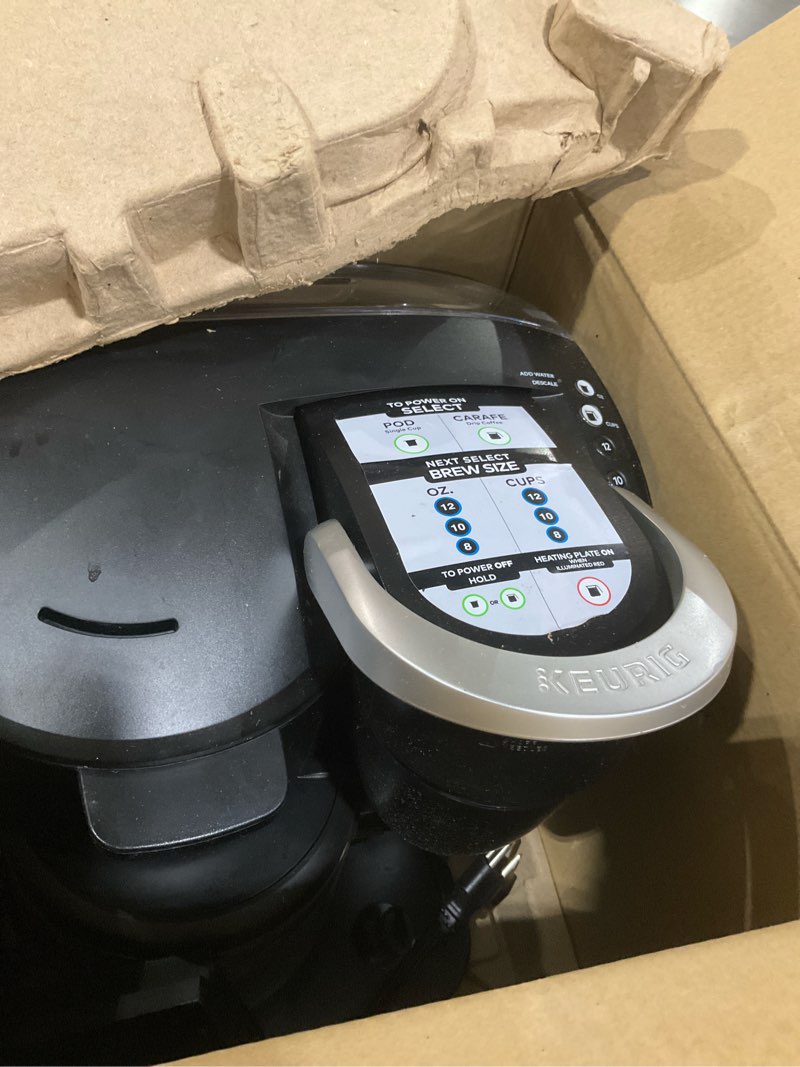 Condition photo showing As Is for Keurig K-Duo Hot & Iced Single Serve & Carafe Coffee Maker, MultiStream Technology, 72oz Reservoir (Gen 2)