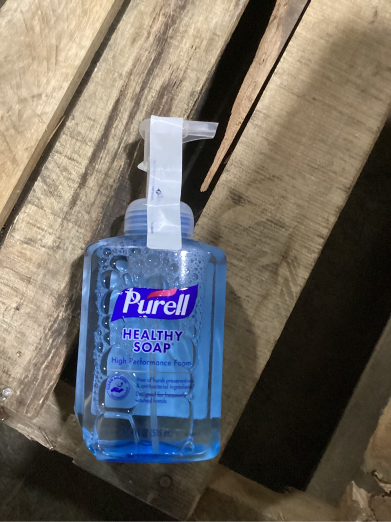 Condition photo showing As Is for purell® brand crt healthy soap® high performance foam, fragrance free, 17.4 oz pump bottle