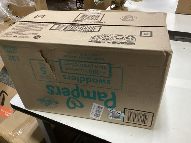 Condition photo showing New/Like New for Pampers Swaddlers Diapers Size 5  132 Count (Select for More Options)