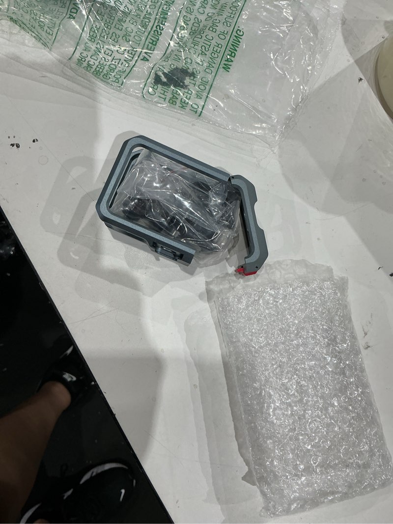Condition photo showing Good Condition for fitstill aluminum metal cage frame housing for go pro hero 13 hero 12 hero 11 hero 10 hero 9 black,lens protector double cold shoe connect to video light microphone camera protective case accessories
