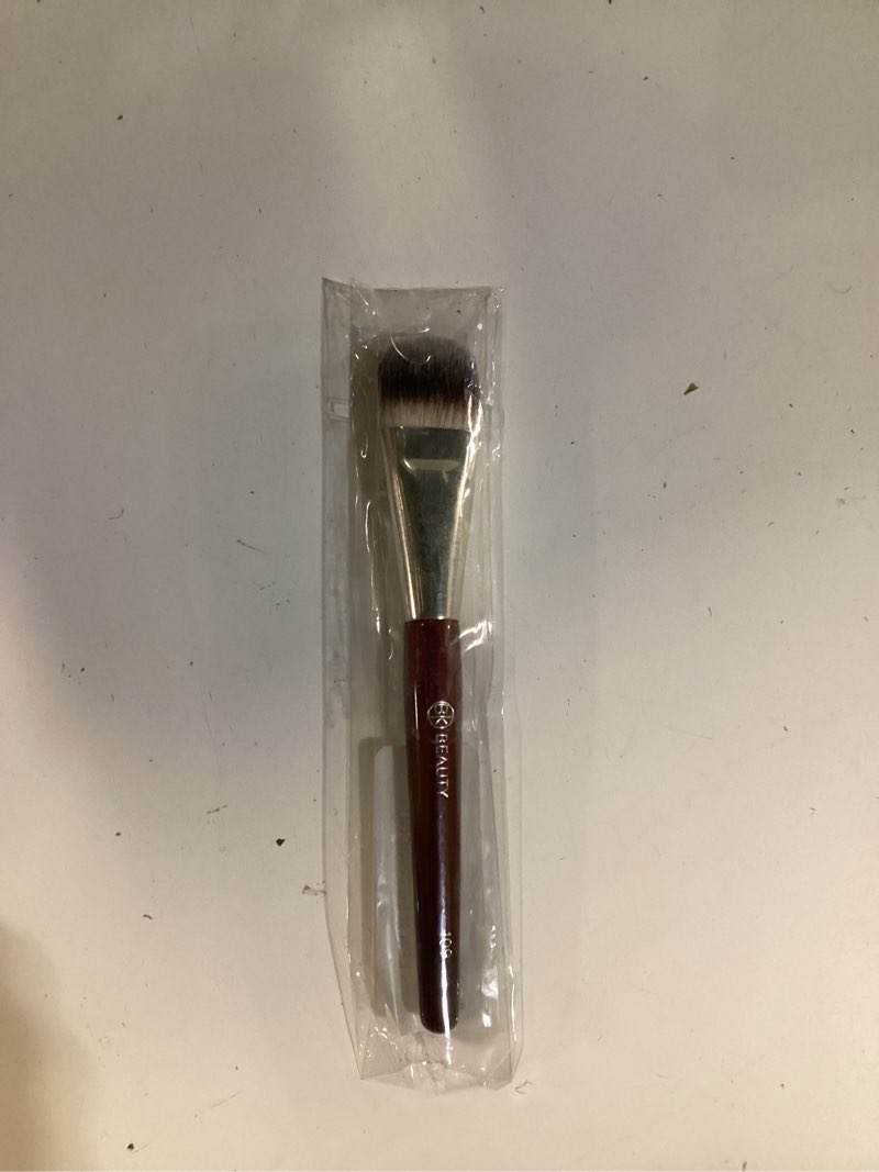 Condition photo showing New/Like New for bk beauty brushes - 109 mini contoured foundation - face brush for liquid or cream foundations - bronzer, blush & highlighter makeup brush
