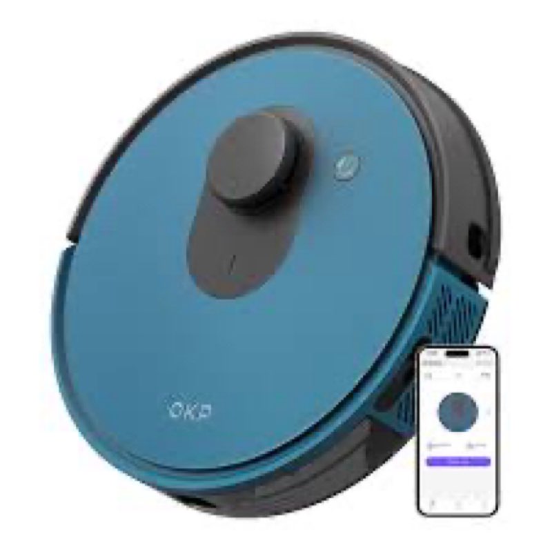 okp lidar robot vacuum cleaner 4000pa suction power, no-go zone, lidar navigation, smart mapping hom