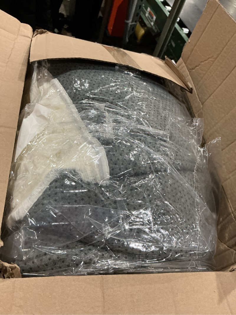 Condition photo showing Good Condition for cream white plush rug for living room fuzzy carpet for bedroom dorm, non-slip high pile rug, shag rug for playroom nursery home office decor 6x9 ft cream white 6' x 9' (rectangular)