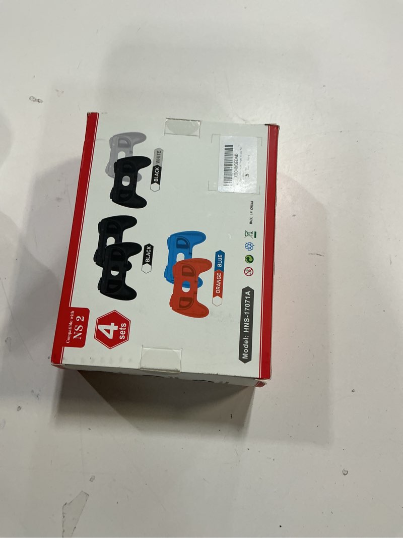 Condition photo showing New/Like New for GLDRAM Grips for Nintendo Switch 2 Joycon, Comfort & Wear-Resistant Joycon 2 Grip, Switch 2 Accessories with Ergonomic Controller Handle & 8 Thumb Grip Caps - Black & Blue-Orange (4 Pack)