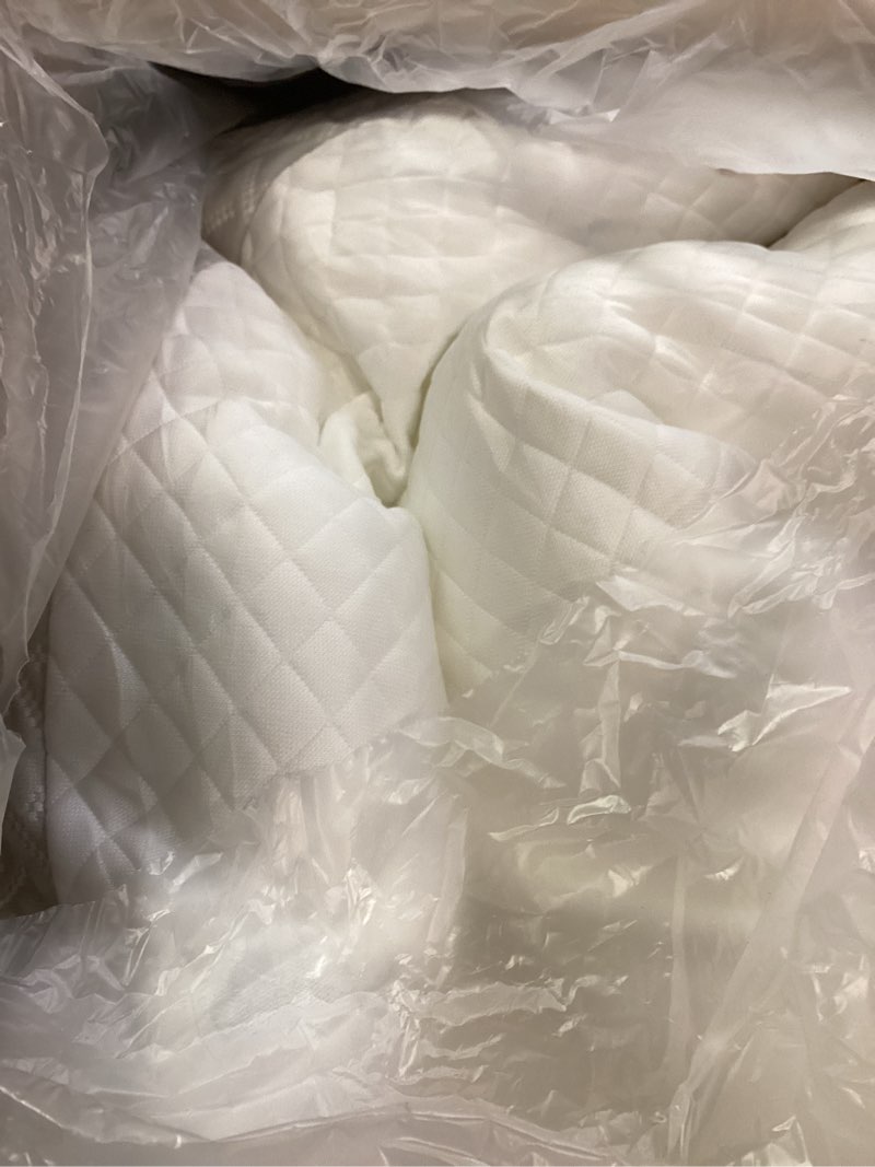 Condition photo showing Good Condition for mabozoo leg elevation pillows, triangle height adjustable knee wedge pillow bed wedge for sleeping, leg wedges for knee support, leg elevation, knee hip back pain relief(gray, 23 * 23 * 6 in) greywhite 23*23*6