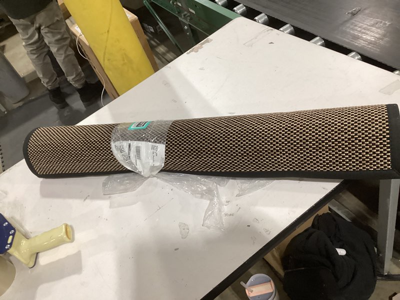 Condition photo showing New/Like New for DEXI Ultra Thin Entryway Indoor Door Mat 36x56, Non Slip Rubber Backing Inside Entry Mat, Low Profile Easy Clean Dirt Trapper Doormat for Inside Entrance Patio, Black 3' x 4'8" (Rectangular) Black