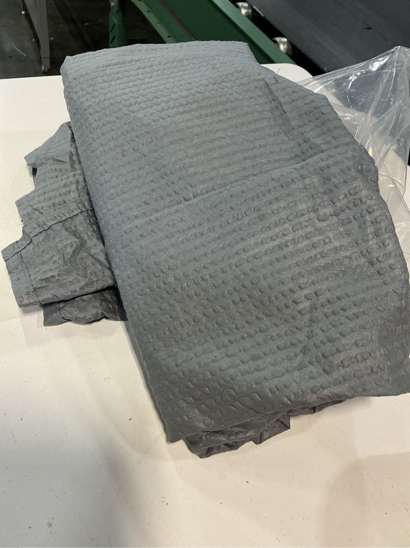 Condition photo showing Good Condition for allen + roth 72-in w x 72-in l gray solid polyester shower curtain