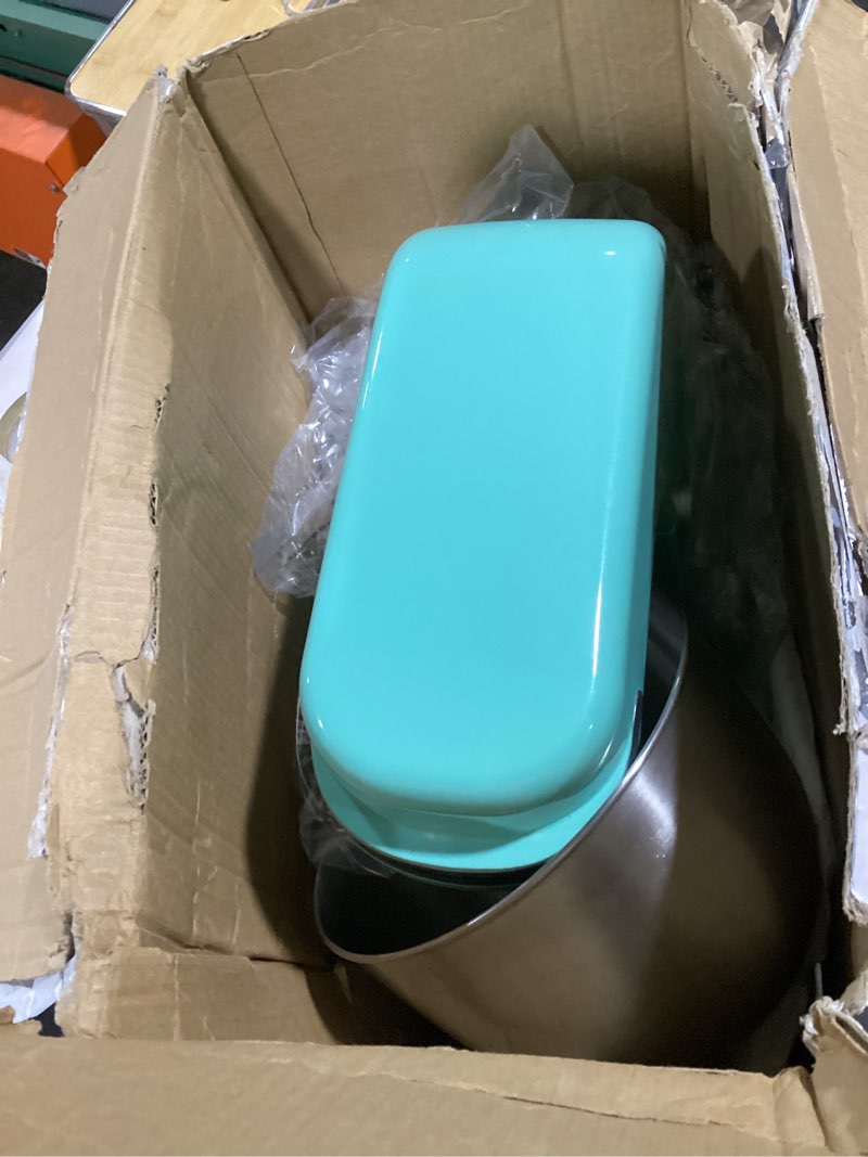 Condition photo showing Good Condition for Hamilton Beach Electric Stand Mixer, 4 Quarts, Dough Hook, Flat Beater Attachments, Splash Guard 7 Speeds with Whisk, Aqua Aqua Blue 7 Speeds with Whisk & Splash Guard