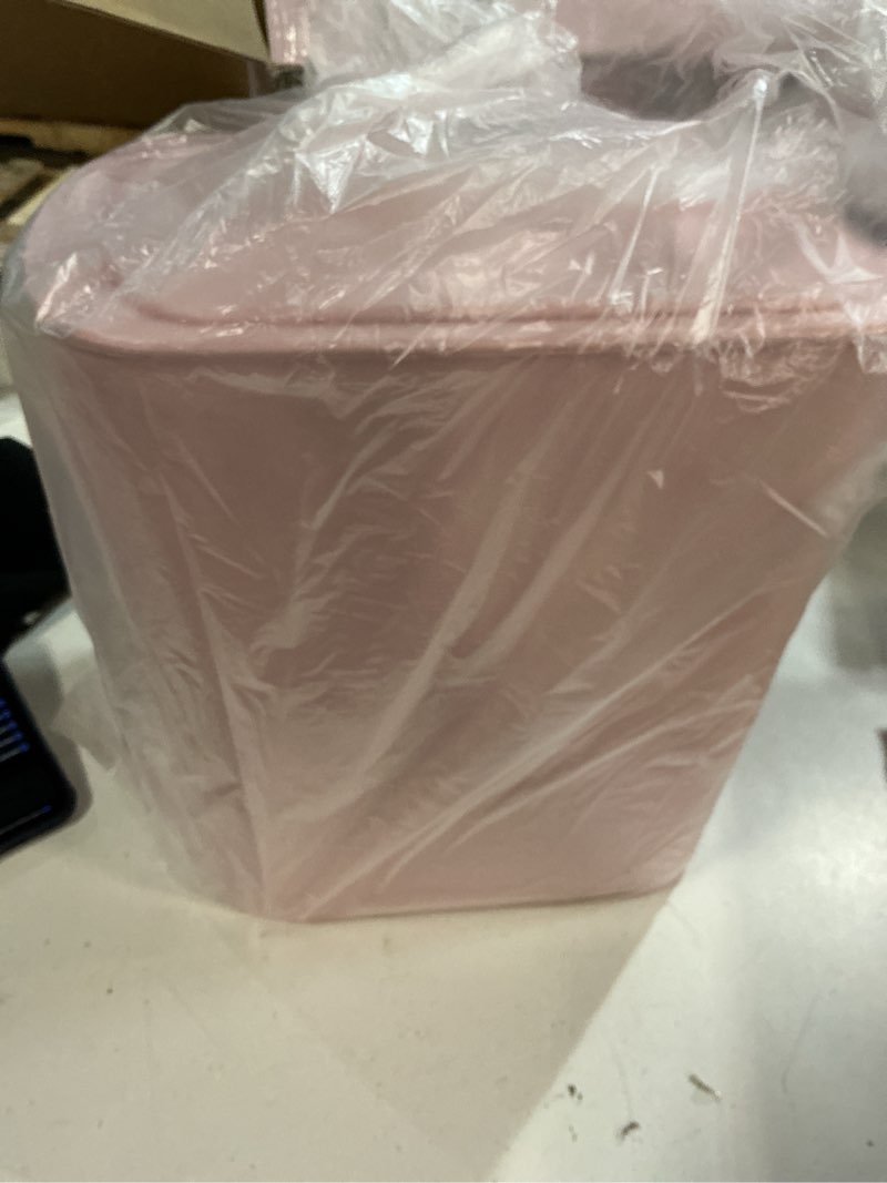 Condition photo showing New/Like New for cesun motion sensor trash can, 5 gallon automatic bathroom garbage can with lid, touchless smart plastic slim wastebasket for bathroom, office, rv, bedroom, living room, pink