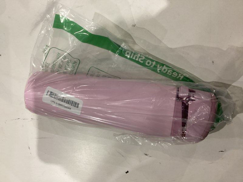 Condition photo showing As Is for Simple Modern Mesa Loop Water Bottle with Covered Straw and Handle | 24oz Cup Holder Friendly Insulated Stainless Steel Bottles for Travel, Sports and School | Pink Champagne 24 Ounces -Pink Champagne