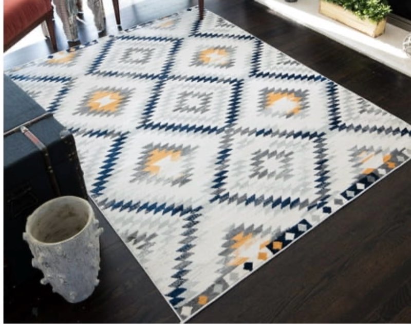 Soleil BR30A Kilim Gold Tribal Moroccan ivory Area Rug  2 x4