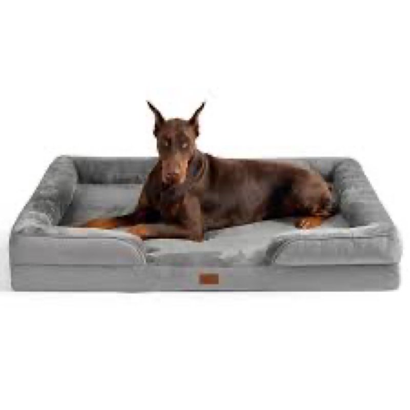 bedsure xxl orthopedic dog bed for extra large dogs - washable giant dog cat bed waterproof, comfort