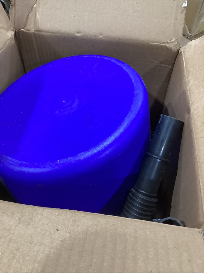 Condition photo showing As Is for Koblenz WD-2L Portable Wet Dry Vacuum, 2-Gallon 2 PHP Suction Plus Blower Vacuum Cleaner for Liquids, Dust, Pet Hairs, 10' Reach, Ideal for Home, Car, Garage, Shop, Accessories Included, Blue/Black 2 Gallon 2 HP