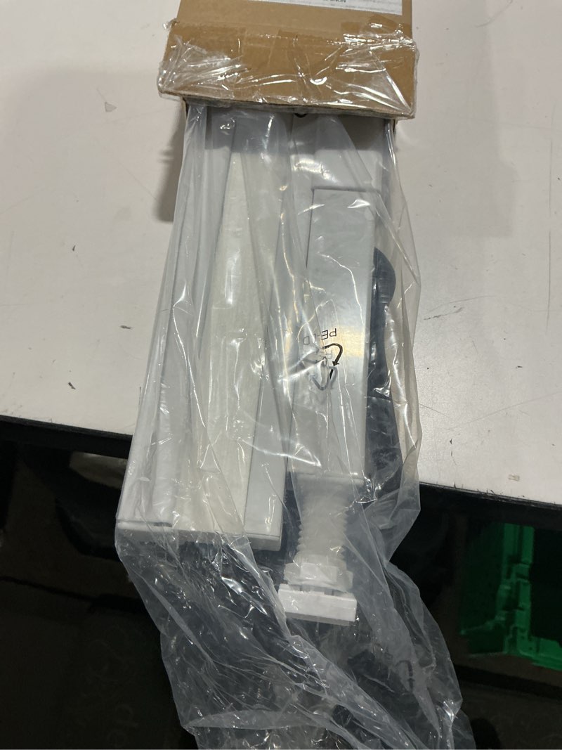 Condition photo showing As Is for DEZ FURNISHINGS Cordless 1" Signature Light Filtering Pleated Fabric Shade, 27" W x 48" H, White