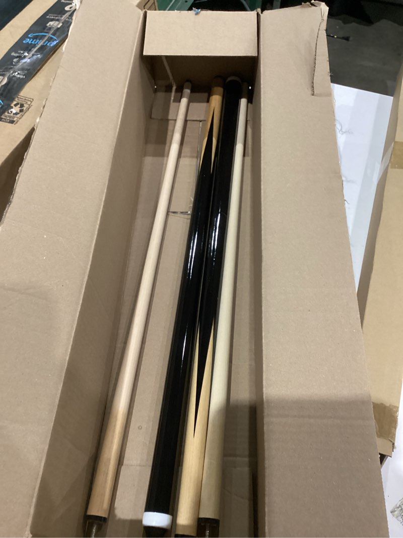 Condition photo showing Good Condition for 2-Piece Pool Cue Stick – 36?/42?/48?/58? Wooden Billiard Cues, Standard & Heavy Options, 13mm Tip, Set of 2 or 4 – Beginner & Family Friendly 58" set of 2