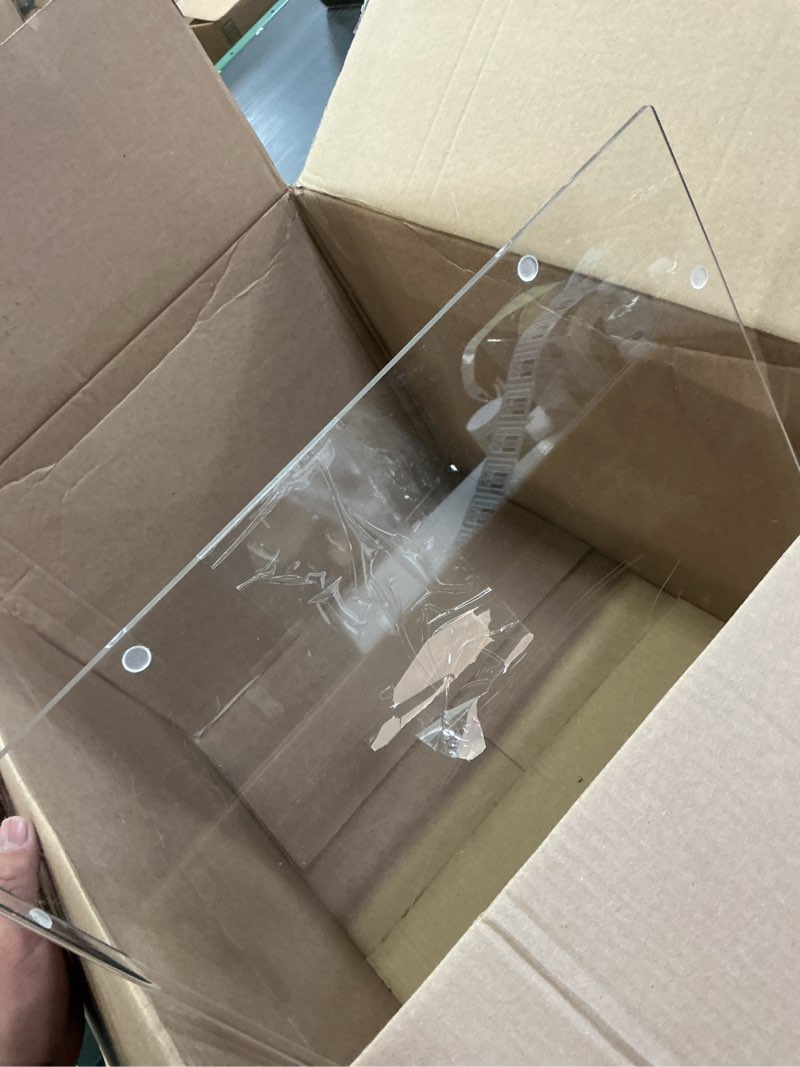 Condition photo showing Good Condition for Acrylic Cutting Board with Counter Lip, Clear Cutting Boards for Countertop Protector, Non-Slip Dough Mat for Kitchen Counter, Aesthetic Kitchen Decor Gadgets House Warming Gifts New Home(20"x16") Clear 20"L x 16"W