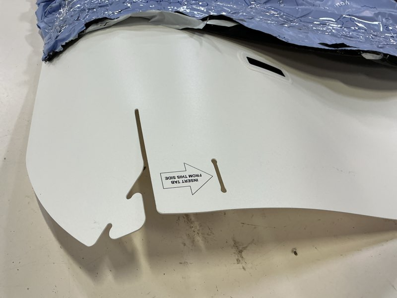Condition photo showing Good Condition for catchy - food catcher - compatible with stokke tripp trapp high chair + 11 other high chairs - highchair sold separately - baby & toddler food & mess catcher - under high chair accessory white for stokke tripp trapp