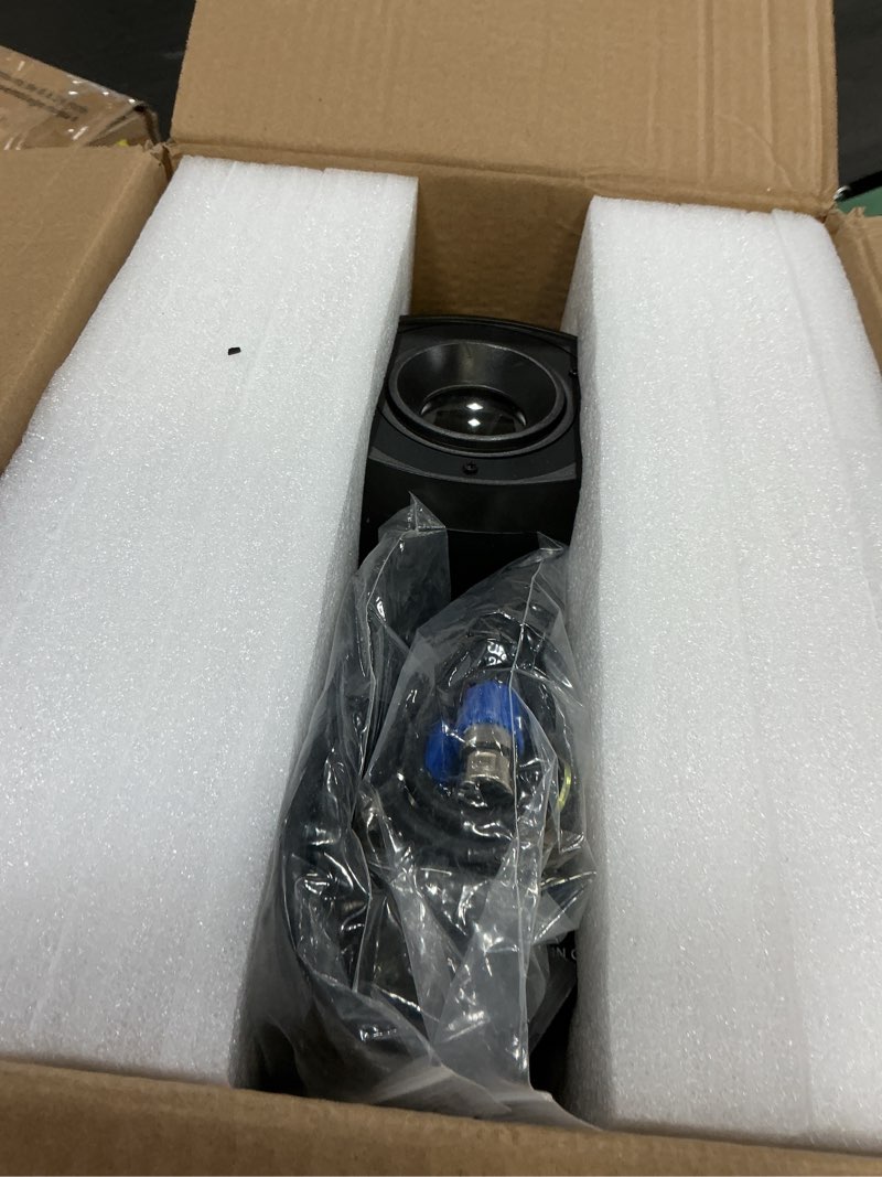 Condition photo showing item condition for SHEHDS Moving Head Lights with LED Ring LED 100W 7 Dynamic & 6 Static Gobos 8 Colors Spotlights 6-Facet Prism DMX512 DJ Stage Lights with Unique Aperture Effect for Holiday Wedding Party Dance Disco 100W Gobo Light