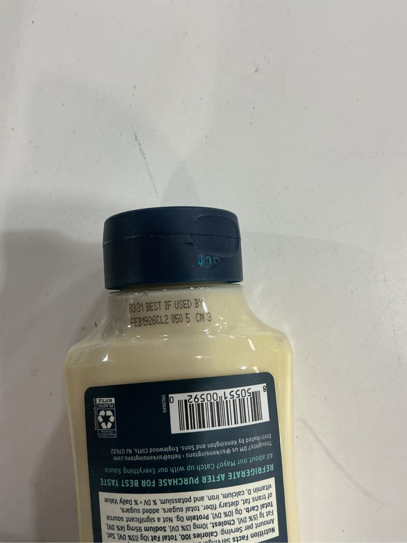 Condition photo showing New/Like New for Sir Kensington's Mayonnaise Pack of 2 Classic Mayo Gluten Free Non- GMO Project Verified Shelf-Stable 12 oz 12 Fl Oz (Pack of 2)( BB 19/Feb/2026) 