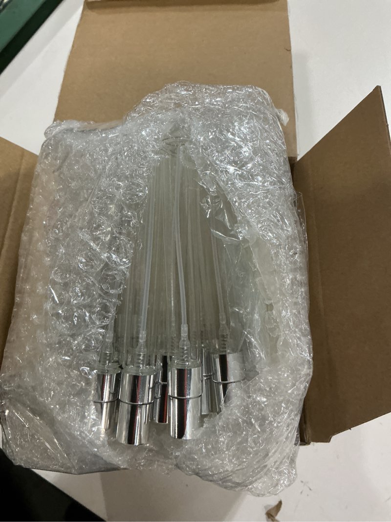 Condition photo showing Good Condition for zhehao 50 pcs mini spray bottles 10 ml clear glass perfume bottles refillable fine mist perfume atomizer portable empty sample containers for cleaning, essential oils, travel (silver cap) 10 ml silver cap 50