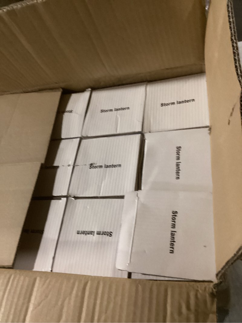 Condition photo showing New/Like New for 12 set 10 inch white decorative candle lanterns bulk lanterns centerpiece with led flameless candle indoor outdoor battery powered hanging lights for valentine's day wedding decoration