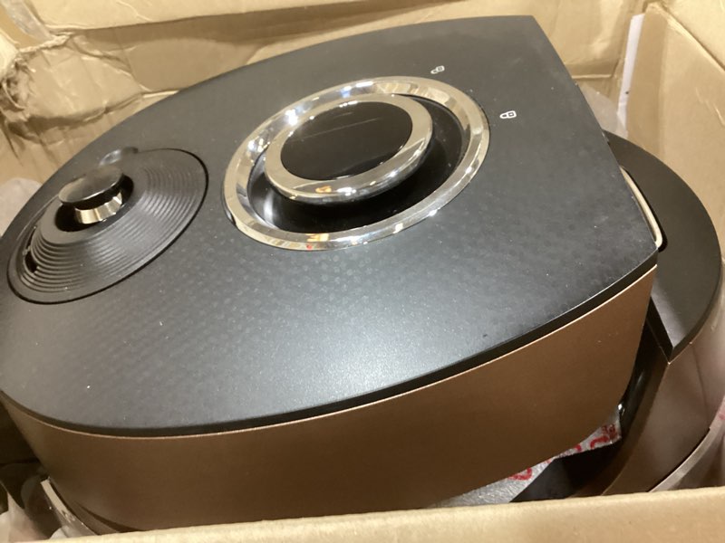 Condition photo showing As Is for cuckoo crp-jhr1009f | 10-cup (uncooked) induction heating pressure rice cooker | 19 menu options, auto-clean, voice guide, made in korea | copper 10 cup