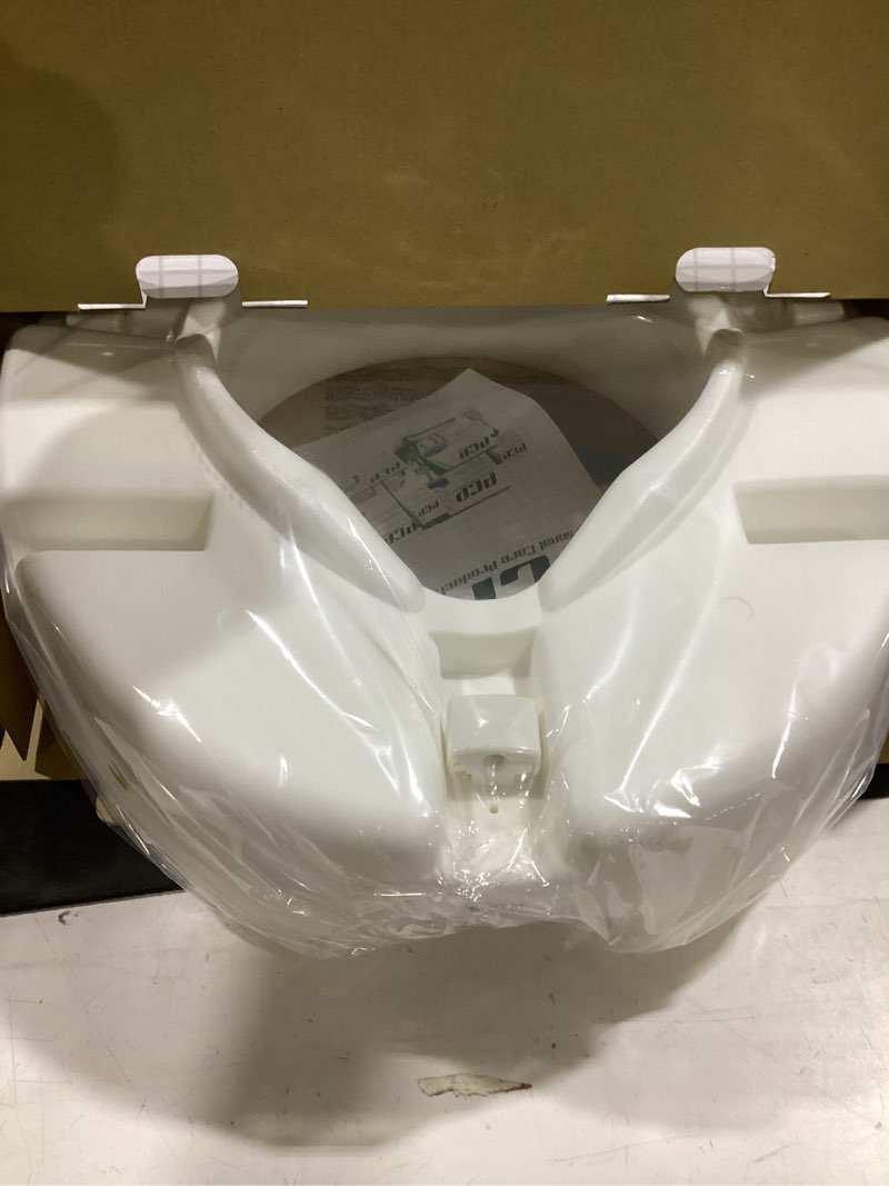Condition photo showing Good Condition for pcp 5" elevated toilet seat, universal fit, tall profile rise height lift, tightening stability lock, portable bath safety commode support