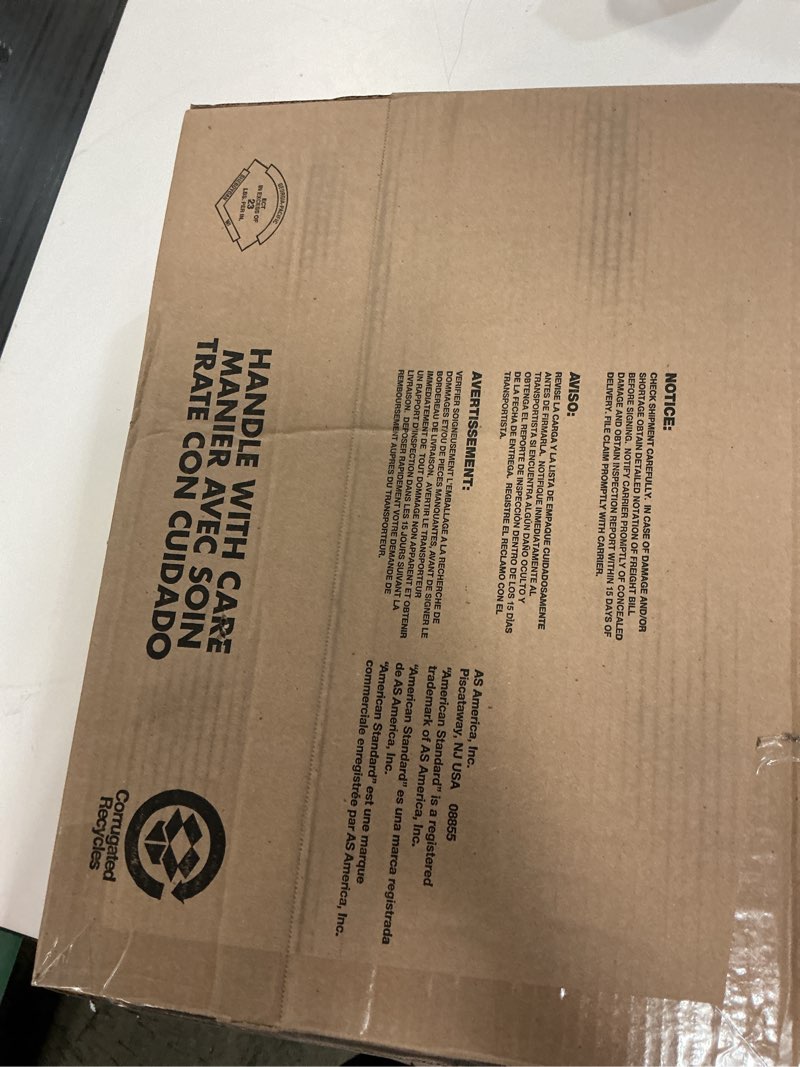 Condition photo showing New/Like New for american standard 5311012.020 laurel elongated wood toilet seat with cover, white white modern