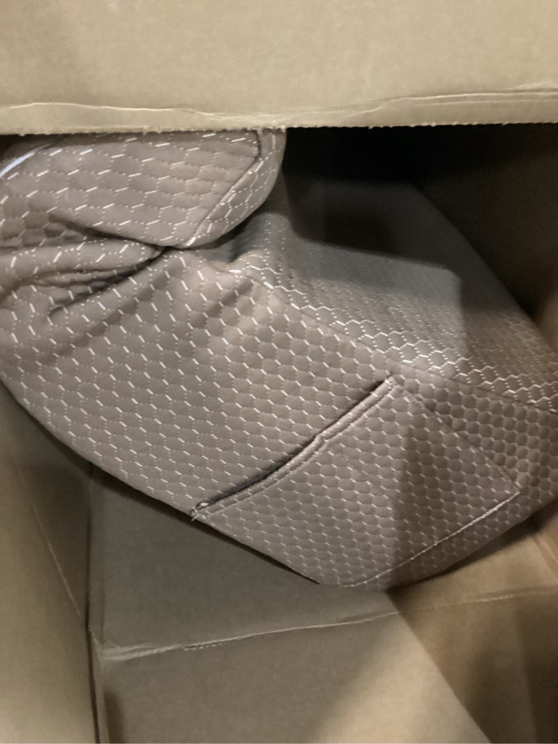Condition photo showing As Is for Bedluxe Wedge Pillow, 10 inch Bed Wedge Pillow for Headboard, Pillow Wedge for Acid Reflux Relief, Sleeping, After Surgery, Snoring, Gerd, Triangle Pillow Wedge - Cooling Memory Foam Top, Coffee 24*24*10 Inch Coffee