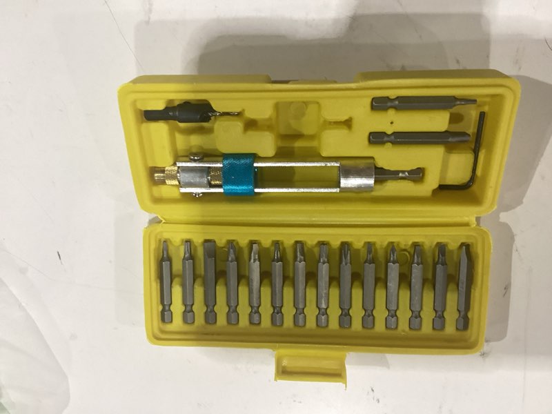 Condition photo showing Good Condition for 20pcs/set half time drill driver swivel multi screwdriver bit sets 16 different kinds head with countersink bits allen wrench quick-change from drilling to driving repair tools kits
