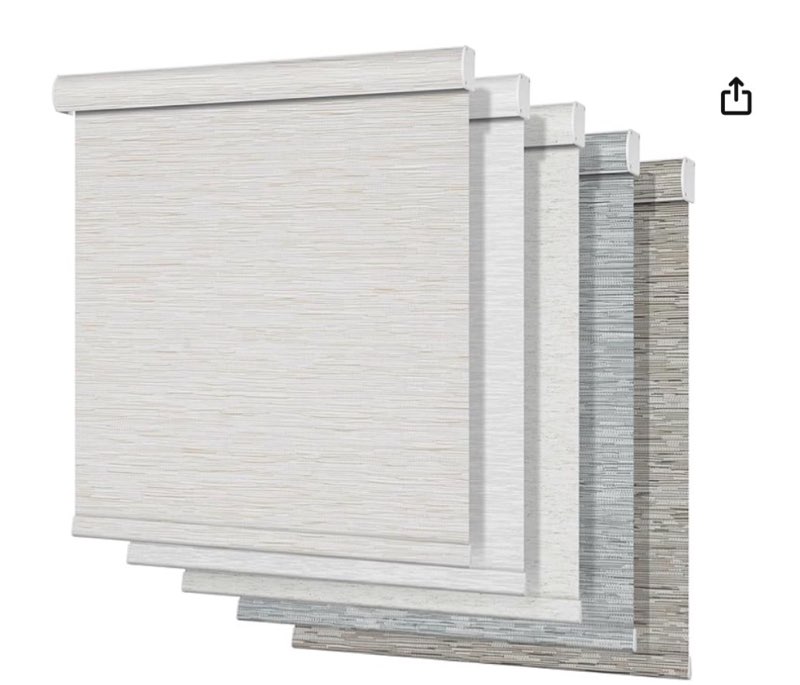 Boolegon Light Filtering Roller Shades for Windows,Cordless,Roller Blinds,Thermal Insulated Fabric UV Protection,Window Blinds Shades for Home,Office,Bedroom,Door,Light Filtering-Beige,22" W x 64" H