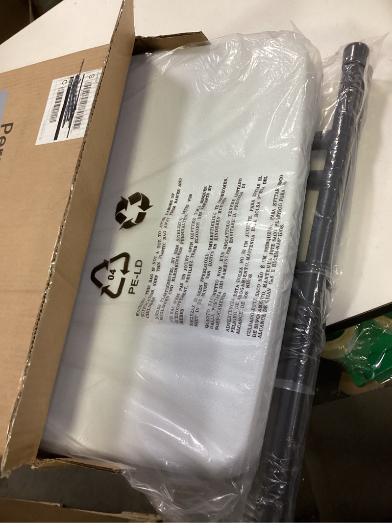 Condition photo showing New/Like New for Folding Table 30 Inch - Small Desk Adjustable Height TV Tray for Laptop, Couch, Camping - Heavy Duty Utility Foldable Table for Small Spaces, No Assembly Required, Snowy Granite Snoy 30in