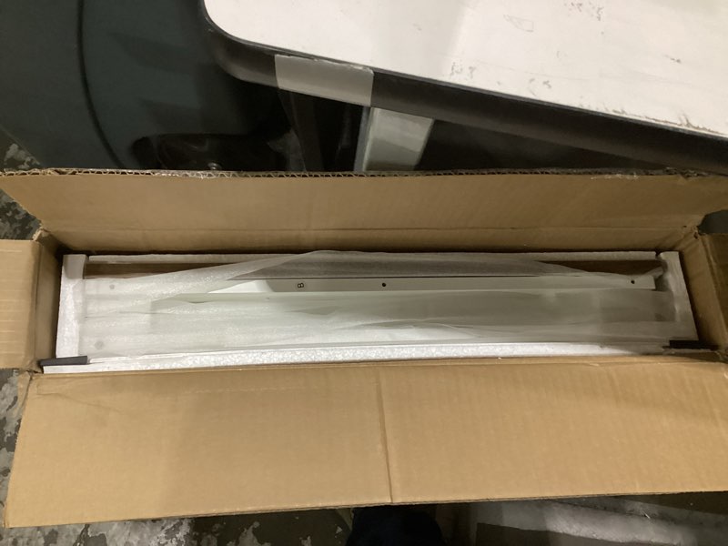 Condition photo showing New/Like New for Dwanton Cat Litter Box Furniture Hidden, Cat Litter Box Enclosure, Reversible Entrance Can Be on Left or Right Side, Indoor Cabinet, Wooden Washroom, End Table, White and Warm Brown, 23.6" L 23.6 x 19.7 x 21.7 Inches White+Warm Brown