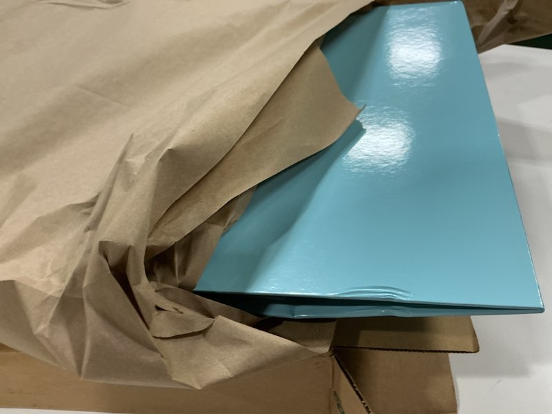 Condition photo showing As Is for Extra Large Gift Box 16.5x14x5.5 Inches,Blue Gift Boxs for Presents with Lid Magnetic Closure Collapsible,Groomsman Proposal Box,Birthday, Christmas,for Clothes and Large Gifts 16.5x14x5.5Inch-Blue-Pack of 1