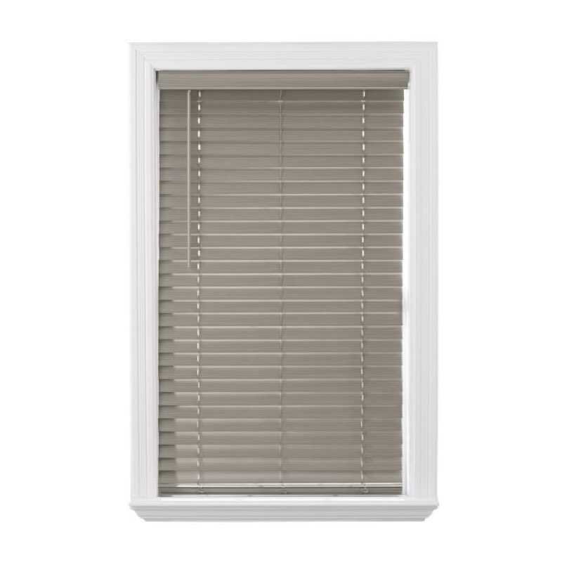 better homes & gardens 2" cordless faux wood horizontal blinds, rustic grey, 29" w x 64" l
